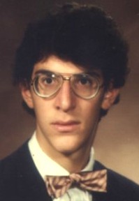 Stoler's high school yearbook photo, Fall 1984